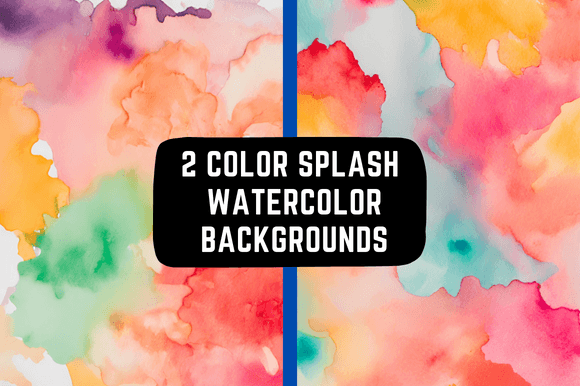 Color Splash Watercolor Backgrounds: Elevating Digital Design