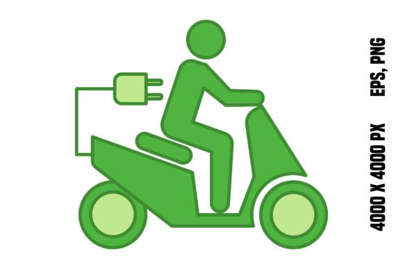 Electric Scooter Color Icon: A Fresh Take on Urban Mobility Graphics