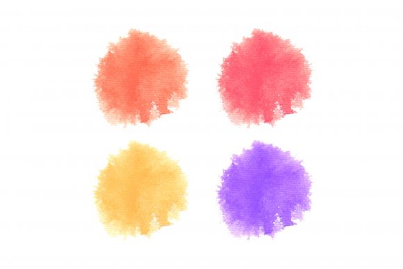 Four Color Variation Textures Background: Hand-Printed Design Assets