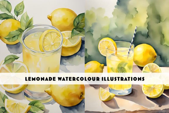 Freshen Your Visuals: The Allure of Glass of Lemonade Watercolour Paintings
