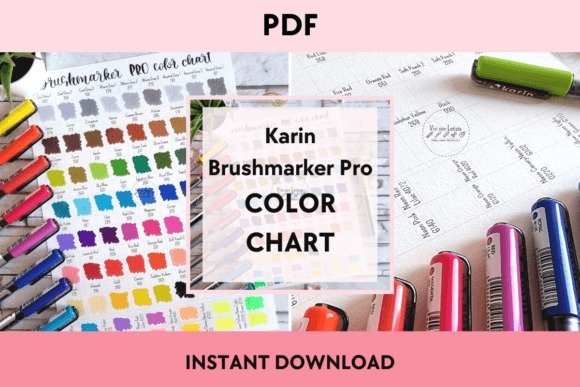 Karin Brushmarker PRO Italian Color Chart: A Creative Workflow Essential