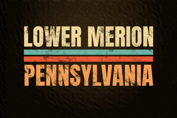 Lower Merion Pennsylvania Retro Color: Vintage Charm for Modern Projects