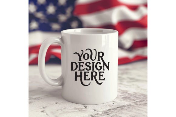 Memorial Day Empty Mug White Color Mockup: A Designer's Essential Asset