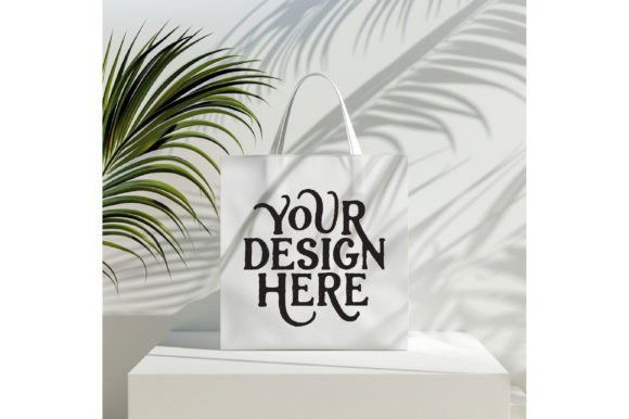 Memorial Day Tote Bag Mockup: White Color Design Asset