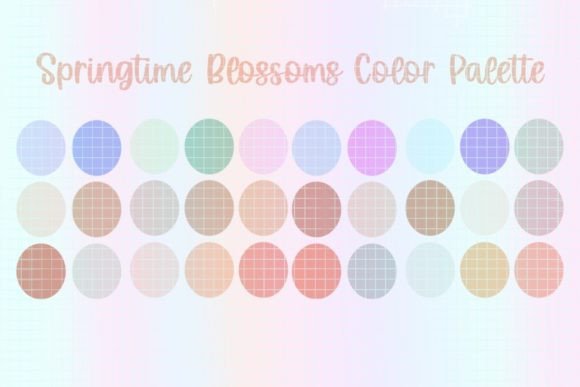 Spring Blossoms Procreate Color Palette: A Creative Workflow Solution