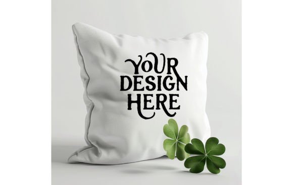 St. Patrick's,empty Pillow White Color: A Modern Design Asset