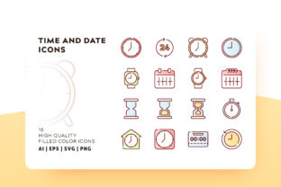 Time Filled Color Icon Pack: Your All-Purpose Visual Toolkit