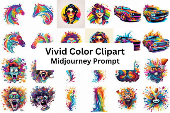 Unlock Dynamic Projects with Ai Prompt for Vivid Color Clipart