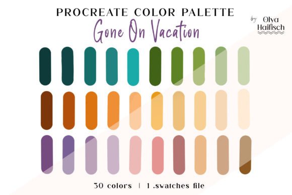 Vibrant Procreate Color Swatches Palette: Brighten Your Art