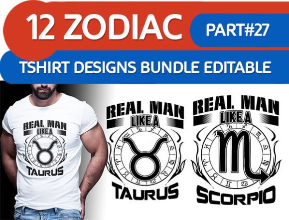 Zodiac Signs Real Man White Color: A Premium Font for Bold Branding